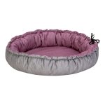 Pet Comfort Sunflower Kedi ve Köpek Yatağı Çift Taraflı Pembe/Gri 85cm