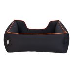 Pet Comfort Alpha Köpek Yatağı Siyah w Turuncu Biye M 80x65cm - Görsel 3