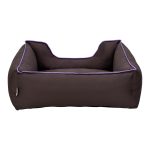 Pet Comfort Alpha Köpek Yatağı Kahverengi w Mor Biye M 80x65cm - Görsel 3