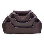 Pet Comfort Alpha Köpek Yatağı Kahverengi w Mor Biye L 105x85cm - Görsel 4