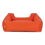 Pet Comfort Alpha  Köpek Yatağı Turuncu w Beyaz Biye L 105x85cm - Görsel 3