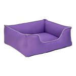 Pet Comfort Alpha Köpek Yatağı Mor w Beyaz Biye M 80x65cm - Görsel 2