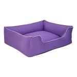 Pet Comfort Alpha  Köpek Yatağı Mor w Beyaz Biye L 105x85cm - Görsel 3