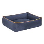 Pet Comfort Golf  Kedi ve Köpek Yatağı Parliament Mavi w Hardal Biye S 75x60cm - Görsel 2