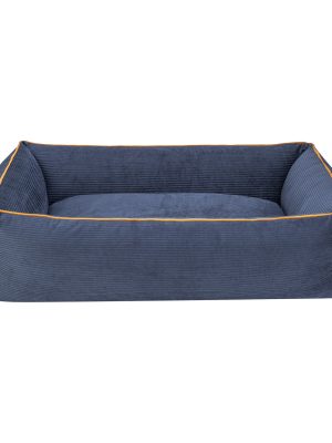 Pet Comfort Golf  Köpek Yatağı Parliament Mavi w Hardal Biye M 90x70cm
