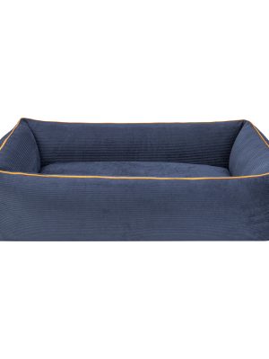 Pet Comfort Golf  Köpek Yatağı Parliament Mavi w Hardal Biye L 105x80cm