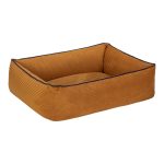 Pet Comfort Golf Kedi ve Köpek Yatağı Hardal w Parliament Mavi Biye XS 55x45cm - Görsel 2