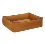 Pet Comfort Golf  Kedi ve Köpek Yatağı Hardal w Parliament Mavi Biye S 75x60cm - Görsel 2