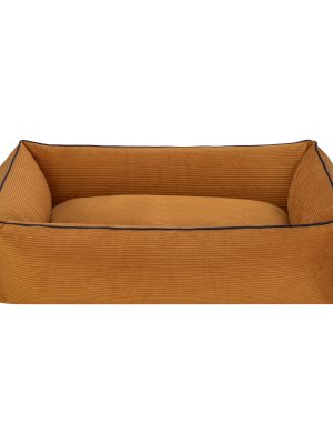 Pet Comfort Golf  Köpek Yatağı Hardal w Parliament Mavi Biye M 90x70cm