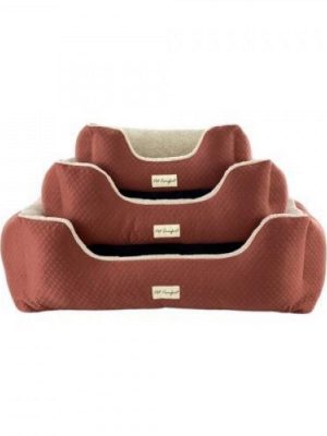 Pet Comfort Echo Köpek Yatağı Tarçın/Ecru Peluş M 80x65cm