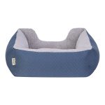 Pet Comfort Echo  Kedi ve Köpek Yatağı Mavi/Gri Peluş S 60x50cm - Görsel 3