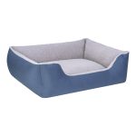 Pet Comfort Echo Köpek Yatağı Mavi/Gri Peluş L 105x80cm - Görsel 2