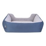 Pet Comfort Echo Köpek Yatağı Mavi/Gri Peluş L 105x80cm - Görsel 3