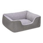 Pet Comfort Echo  Kedi ve Köpek Yatağı Gri/Gri Peluş S 60x50cm - Görsel 2
