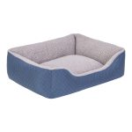 Pet Comfort Bravo Duo  Kedi ve Köpek Yatağı Mavi/Gri Peluş S 55x45cm - Görsel 2