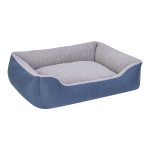 Pet Comfort Bravo Duo  Köpek Yatağı Mavi/Gri Peluş M 75x60cm - Görsel 2