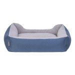 Pet Comfort Bravo Duo  Köpek Yatağı Mavi/Gri Peluş M 75x60cm - Görsel 3