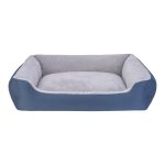 Pet Comfort Bravo Duo  Köpek Yatağı Mavi/Gri Peluş XL 105x80cm