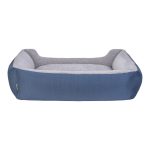 Pet Comfort Bravo Duo  Köpek Yatağı Mavi/Gri Peluş XL 105x80cm - Görsel 3