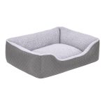 Pet Comfort Bravo Duo  Kedi ve Köpek Yatağı Gri/Gri Peluş S 55x45cm - Görsel 2