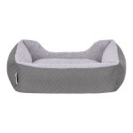 Pet Comfort Bravo Duo  Kedi ve Köpek Yatağı Gri/Gri Peluş S 55x45cm - Görsel 3