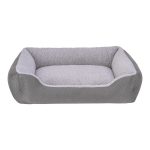 Pet Comfort Bravo Duo Köpek Yatağı Gri/Gri Peluş M 75x60cm