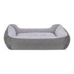 Pet Comfort Bravo Duo Köpek Yatağı Gri/Gri Peluş L 90x70cm - Görsel 3