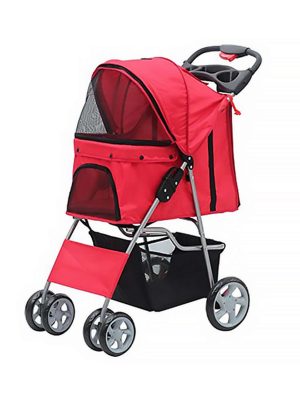 Pawise Köpek Arabası Kırmızı 68x46x100 Cm