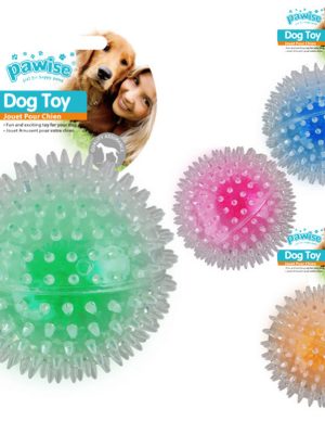Pawise Flash Bouncer Ball Işıklı Şeffaf Plastik Top Köpek Oyuncağı 12 cm