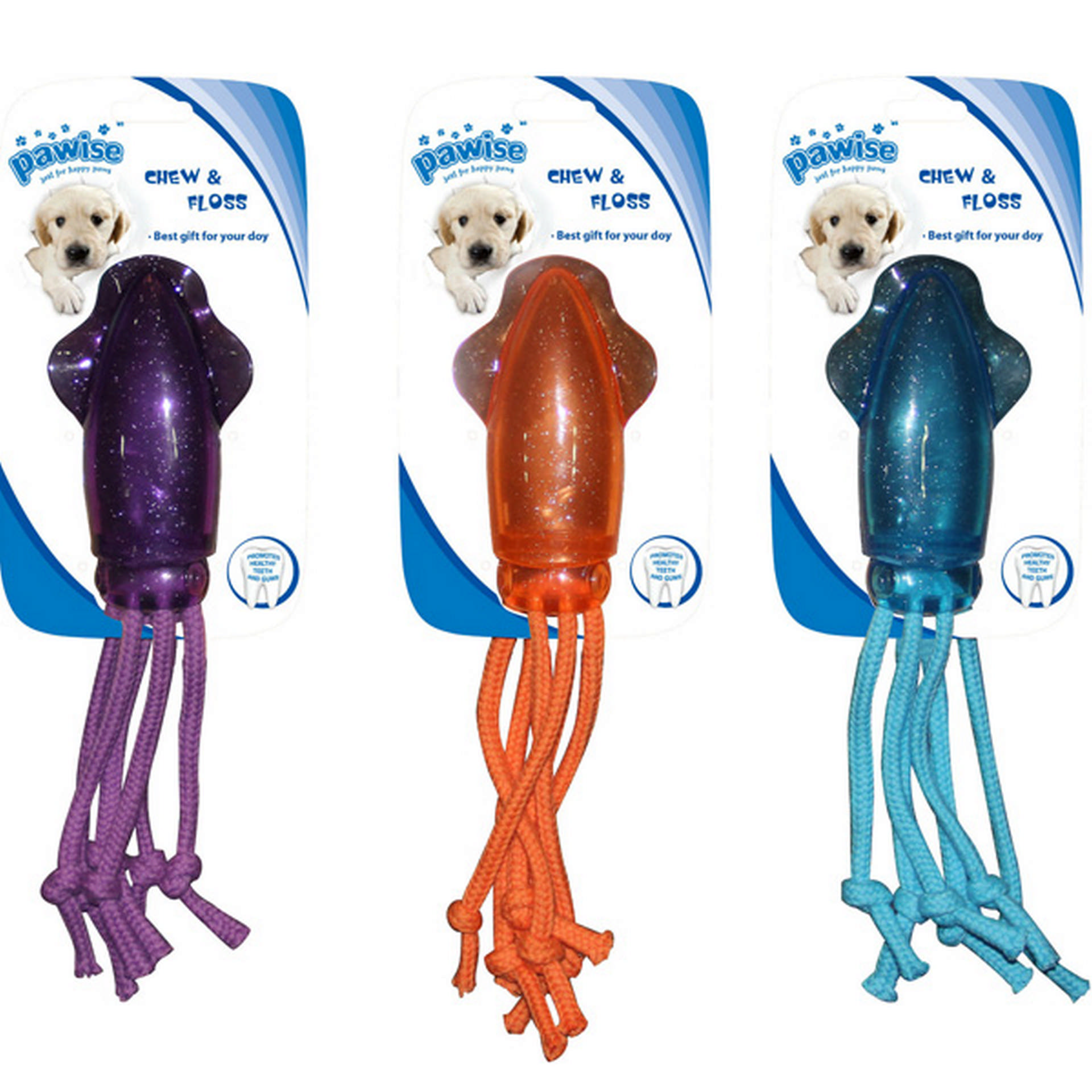 1072083_679-14566.jpg Pawise Mürekkep Balığı İpli Oyuncak 14x8x 3,5 Cm - Görsel 1