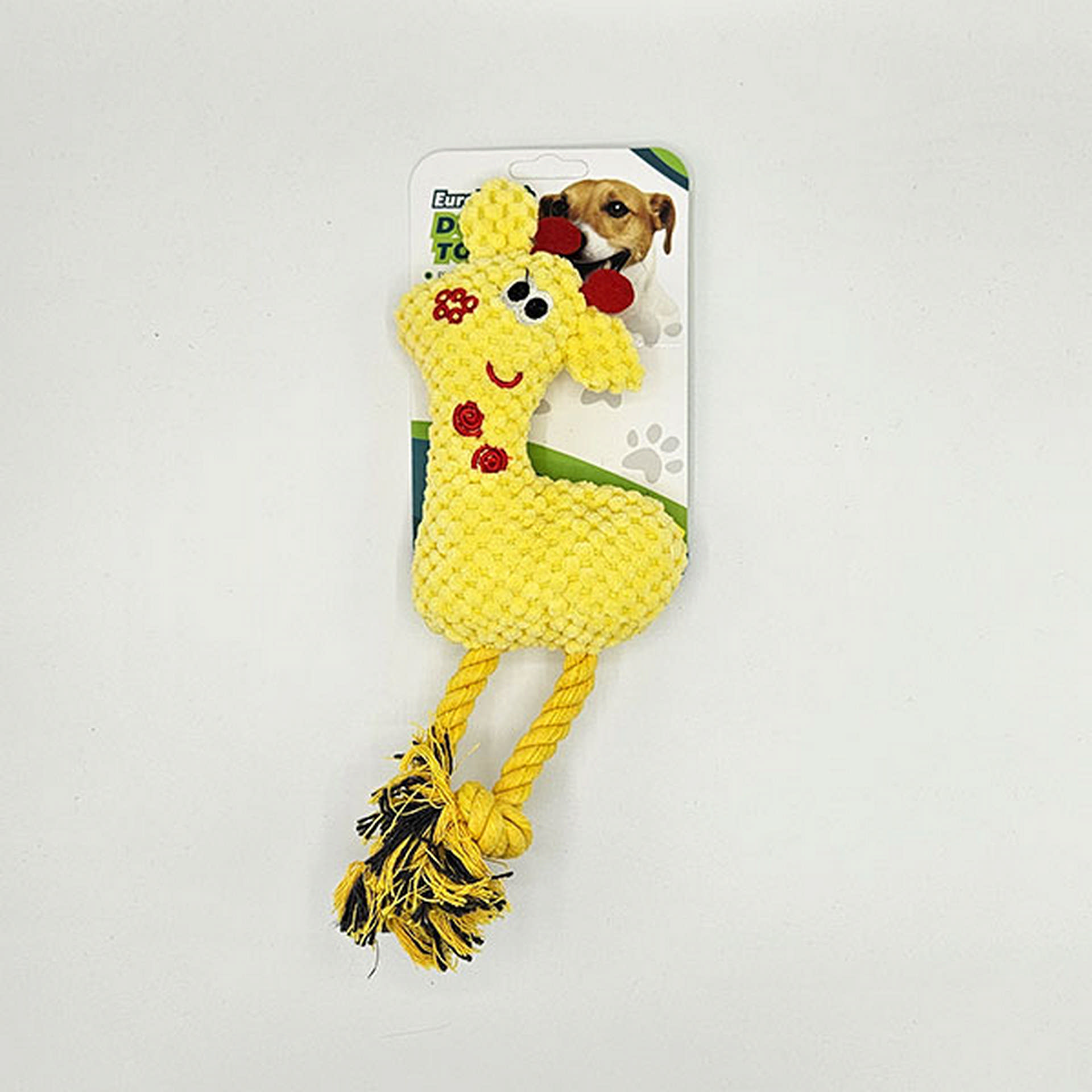 1073442_454-TD9701.jpg EuroDog Peluş Zürafa Köpek Oyuncağı 28x15 Cm - Görsel 1