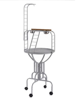 Papağan Sehpası Siyah Dövme