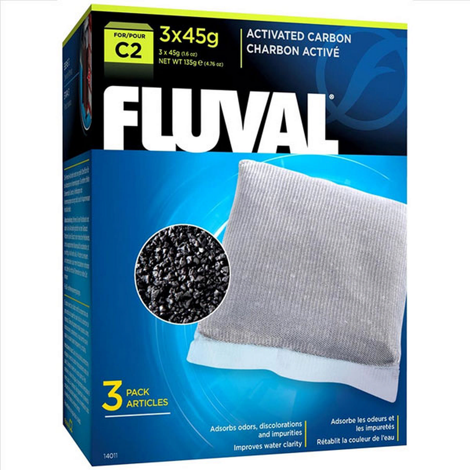 1102931_701-14011.jpg Fluval C2 Filtre Karbonu (3 x 45 Gr) - Görsel 1