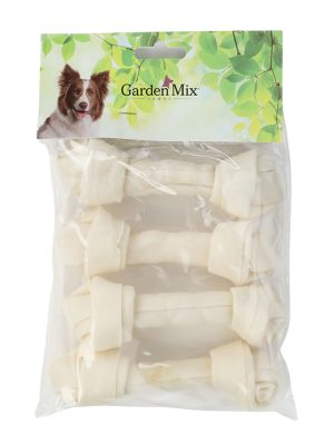 Gardenmıx Beyaz Düğümlü Derı Kemık 5-5,5” – 4'lü
