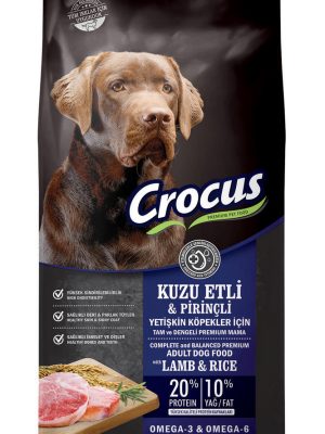 Crocus Kuzu Etli Pirinçli Yet. Köpek Maması 15 Kg