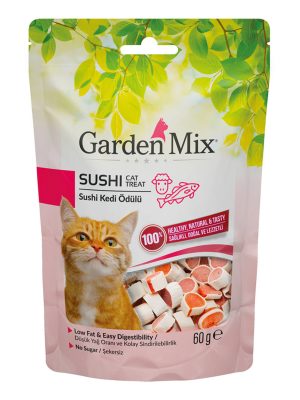 Garden Mıx Kuzulu Sushi Kedi Ödülü 60 Gr