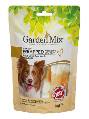 Garden Mıx Sargılı Pres Kemik Köpek Ödülü 75 Gr