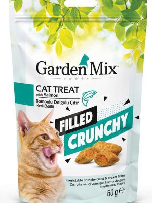 Gardenmix Somonlu İçi Dolgulu Kedi Ödülü 60gr