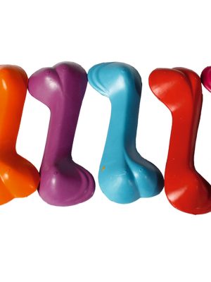 Karlıe Köpekler İçin Plastik Diş Kaşıma Kemik Oyuncak Renkli (14x6x4)