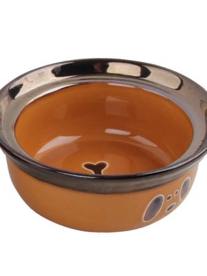 Pawise Seramik Mama Kabı Turuncu 1100 Ml