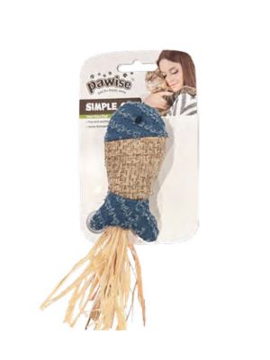 Pawise Simple Cat Hasır Kedi Oyuncağı Balık