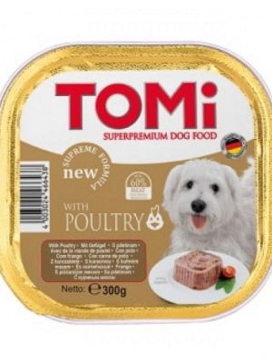 Tomi Köpek Kümes Hayvanlı Pate Alüminyum Yaş Mama 300gr (pate)