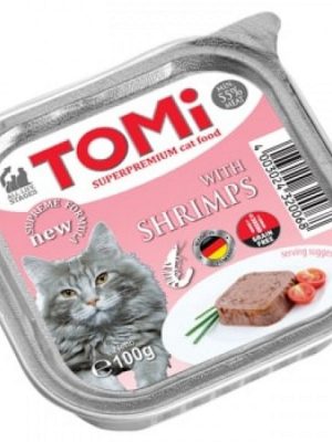 Tomi Kedi Karidesli Alüminyum Yaş Mama 100gr (pate)