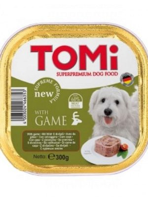 Tomi Köpek Yaban Hayvanlı Pate Alüminyum Yaş Mama 300gr (pate)