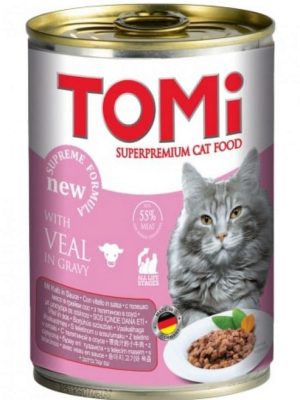 Tomi Kedi Buzağı Etli Yaş Mama 400g