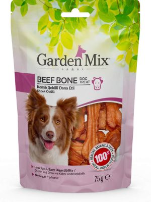 Garden Mix Kemik Şekilli Dana Etli Köpek Ödülü 75 75 Gr