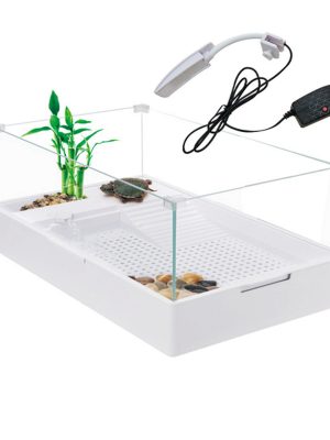 Sobo Cam Kaplumbağa Bahç.Filtre-Lambalı 50x31x25