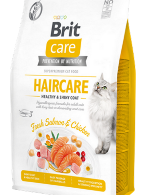 Brit Care 2 kg Sağlıklı Cilt ve Parlak Tüy Bakımı, Yetişkin Kediler İçin Tahılsız, Hipoalerjenik, Taze Somonlu ve Tavuk Etli Kuru Mama