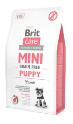 Brit Care 2 kg Mini Irk Yavru Köpekler İçin, Tahılsız, Hipoalerjenik Kuzu Etli Kuru Mama