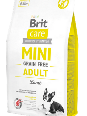 Brit Care 7 kg Mini Irk Yetişkin Köpekler İçin, Tahılsız, Hipoalerjenik Kuzu Etli Kuru Mama